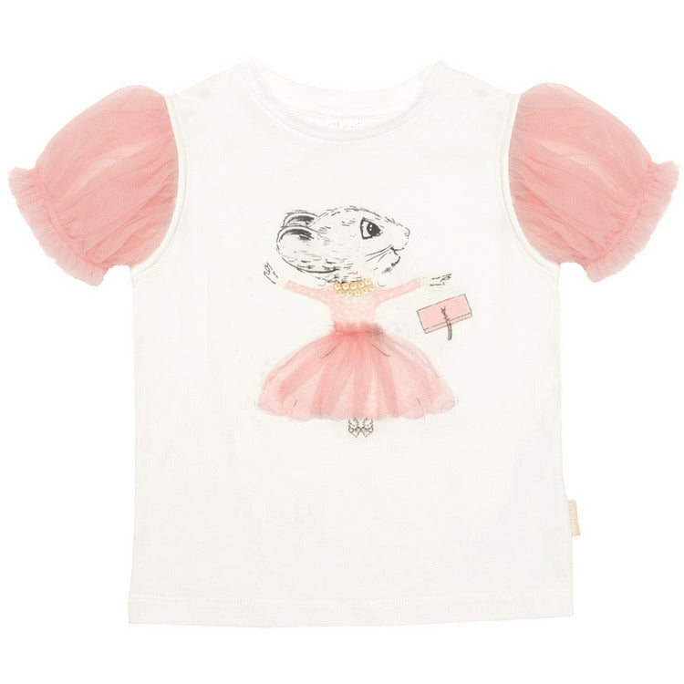 Claris - The Chicest Mouse in Paris™ Trend Accessories Claris Tulle Sleeve Tee- size 8 Years