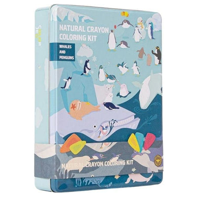 ColorJeu Creativity Coloring Kit Party Set - Whales and Penguins