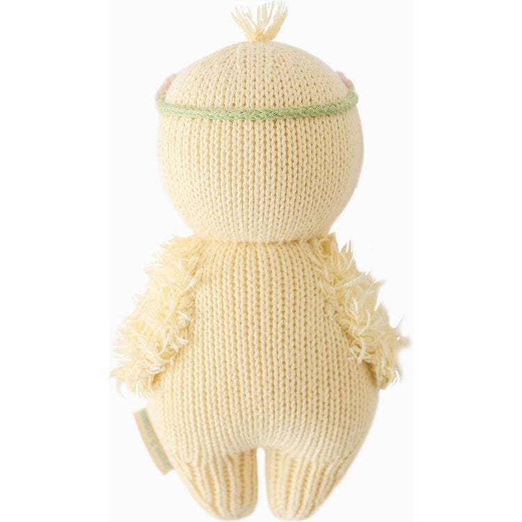 Cuddle And Kind Plush 7" Baby Duckling (With Flower Crown) Hand-Knit Doll (pink)