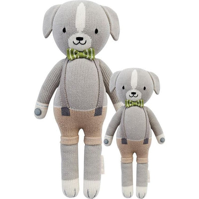 Cuddle And Kind Plush Little 13" Noah the Dog Hand-Knit Doll