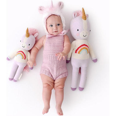 Cuddle And Kind Plush Little 13" Zoe the Unicorn Hand-Knit Doll