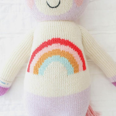 Cuddle And Kind Plush Little 13" Zoe the Unicorn Hand-Knit Doll