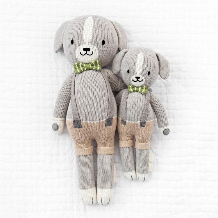 Cuddle And Kind Plush Regular 20" Noah the Dog Hand-Knit Doll