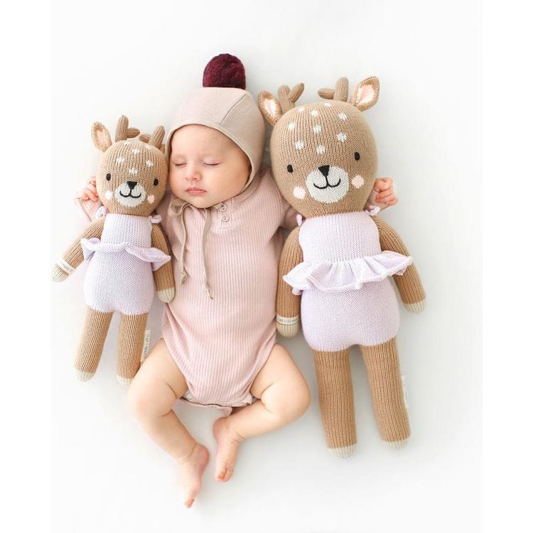 Cuddle And Kind Plush Regular 20" Violet the Fawn Hand-Knit Doll