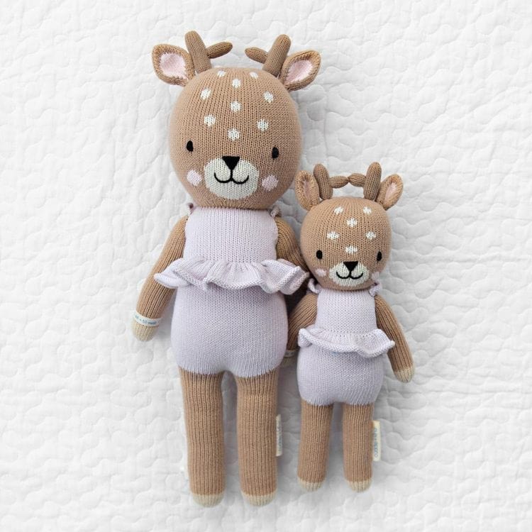 Cuddle And Kind Plush Regular 20" Violet the Fawn Hand-Knit Doll