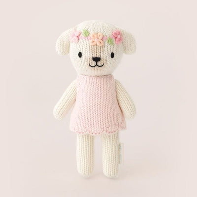 Cuddle And Kind Plush Tiny 6" Charlotte the Dog Hand-Knit Doll