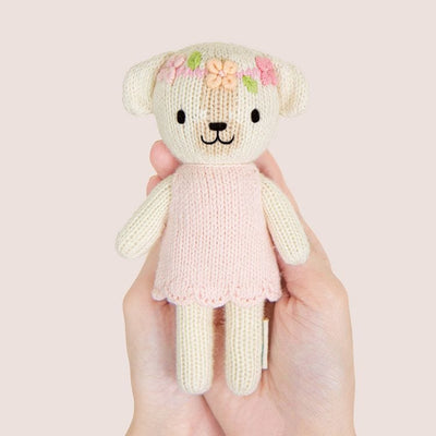 Cuddle And Kind Plush Tiny 6" Charlotte the Dog Hand-Knit Doll