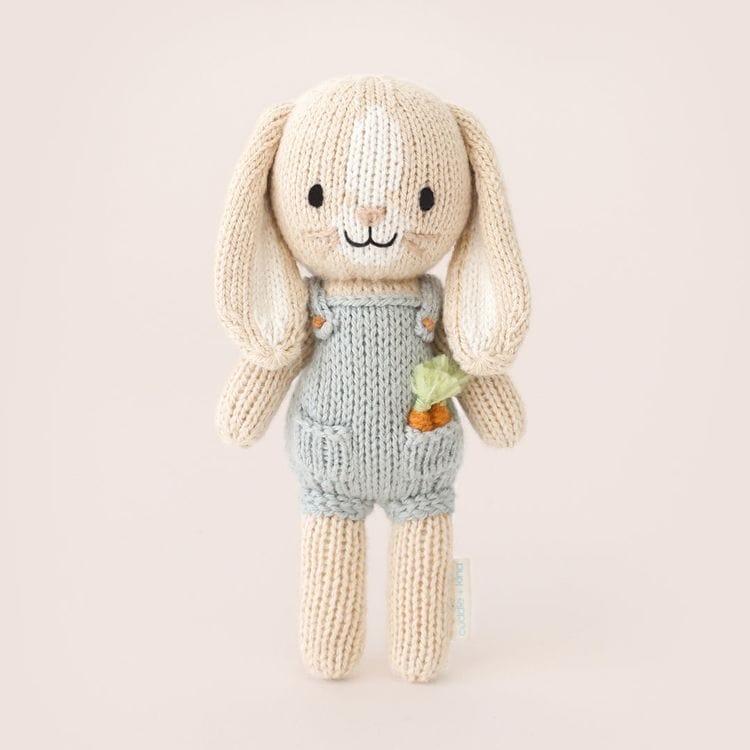 Cuddle And Kind Plush Tiny 6" Henry the Bunny Hand-Knit Doll