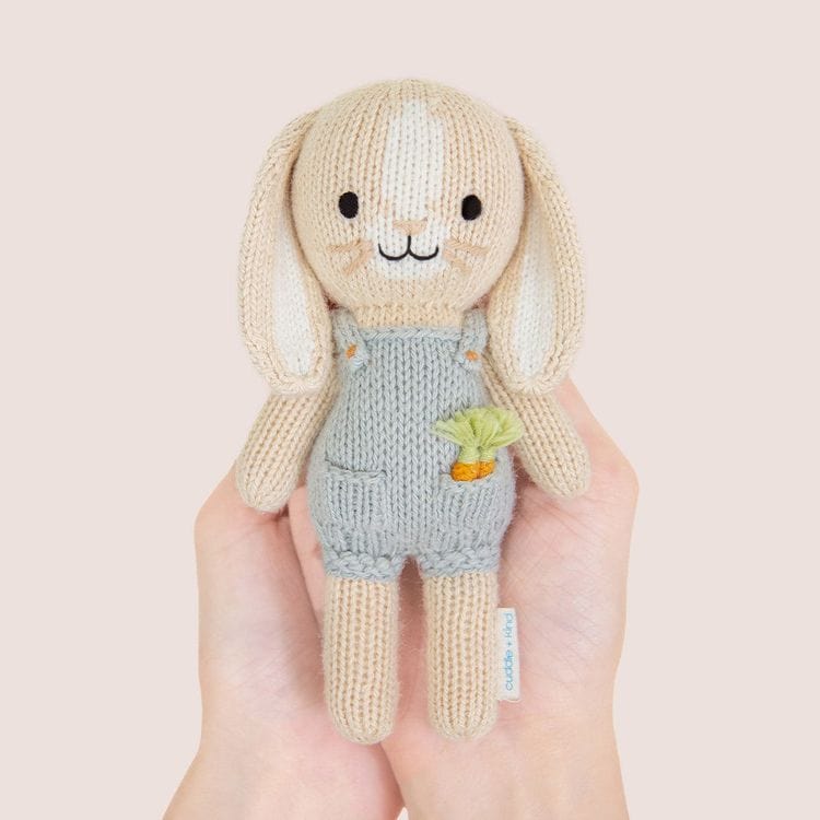 Cuddle And Kind Plush Tiny 6" Henry the Bunny Hand-Knit Doll