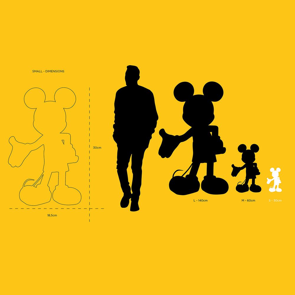 Mickey Mouse 12" Welcome Studio Figurine - White & Silver