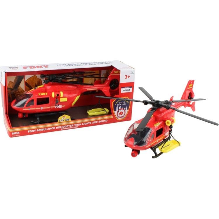 Daron Worldwide Trading, Inc. Vehicles FDNY Ambulance Helicopter with Lights & Sounds