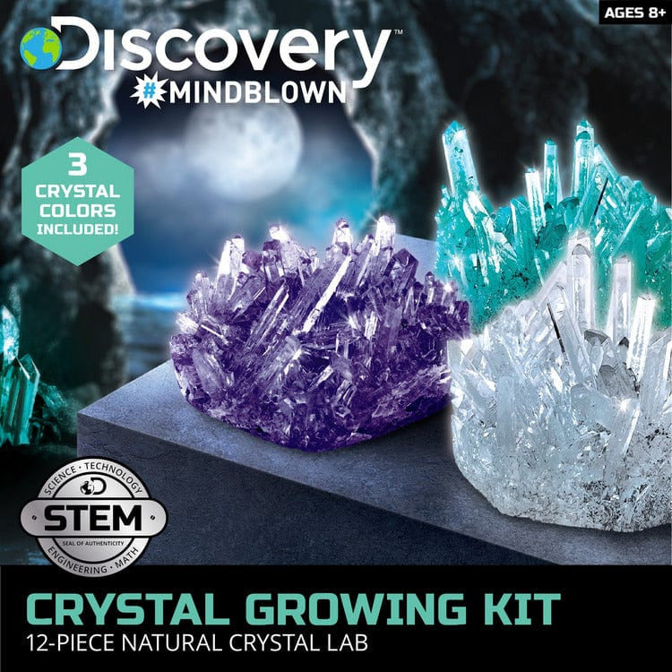 Discovery Mindblown STEM 12-Piece Lab Crystal Growing Kit