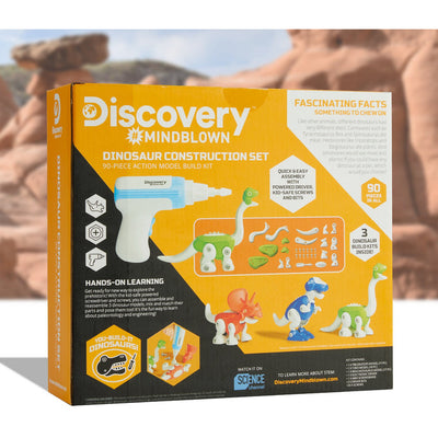 Discovery Mindblown STEM Dinosaur Construction Action Model Build Kit, 90pcs