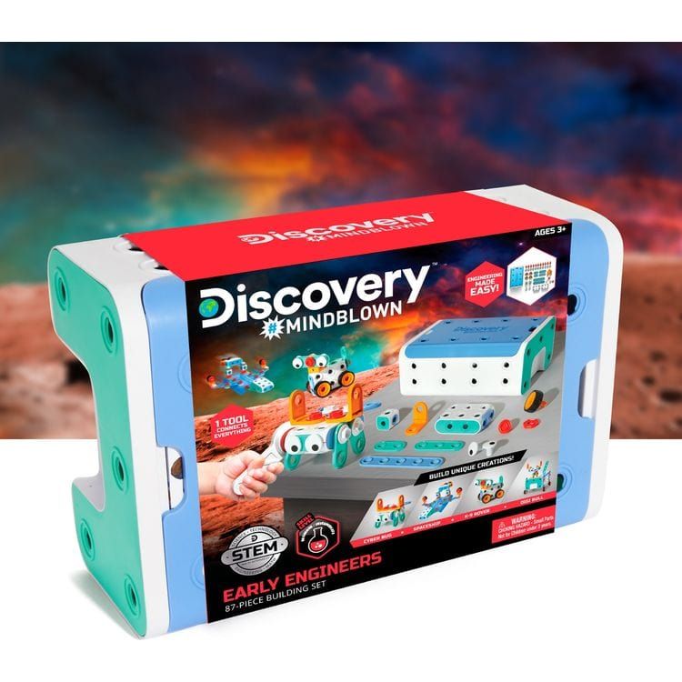 Discovery Mindblown STEM Early Engineers Building Set, 87pcs