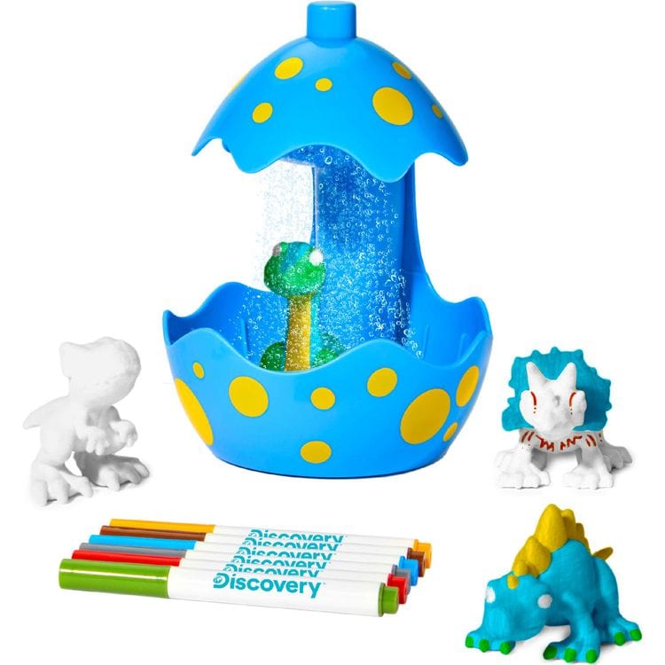 Discovery STEM 11 Piece Dinosaur Designer Rinse & Recolor Art Set