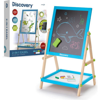 Discovery STEM 2-In-1 Wood Easel Art Center