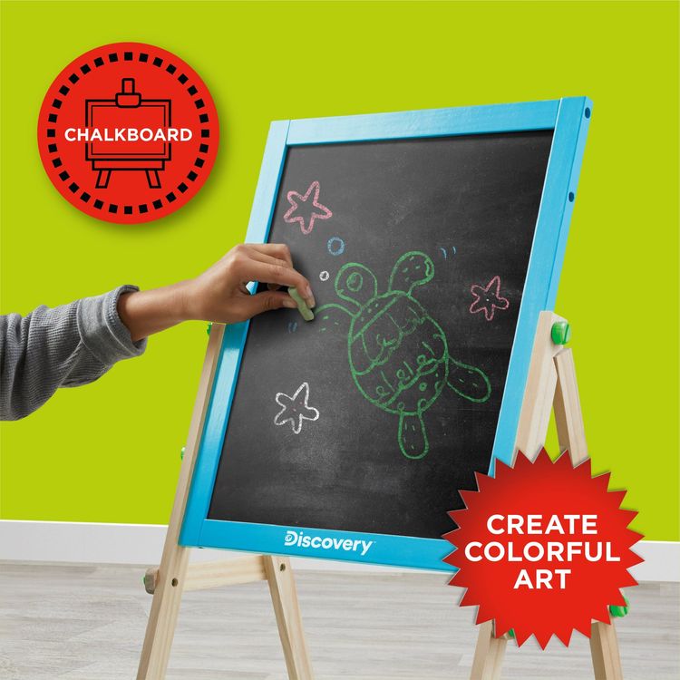 Discovery STEM 2-In-1 Wood Easel Art Center