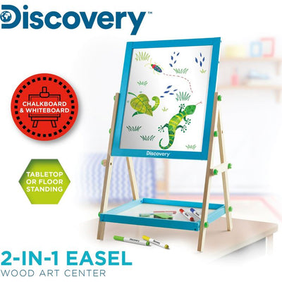 Discovery STEM 2-In-1 Wood Easel Art Center