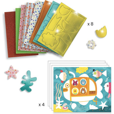 Djeco Creativity Mosaics Foam Fun Collage Art Set