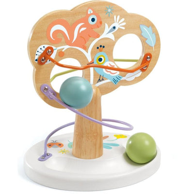 Djeco Infants BabyTree Wooden Ball Track