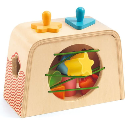 Djeco Infants Multi Boita Wooden Shape Sorting Box