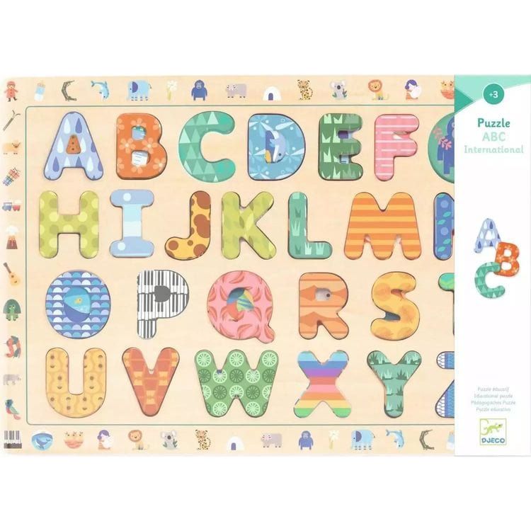 Djeco Preschool ABC Wooden Puzzle