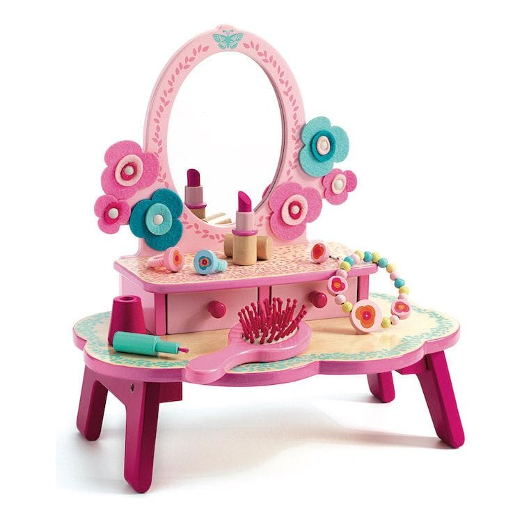 Djeco Preschool Flora Pretend Play Dressing Table