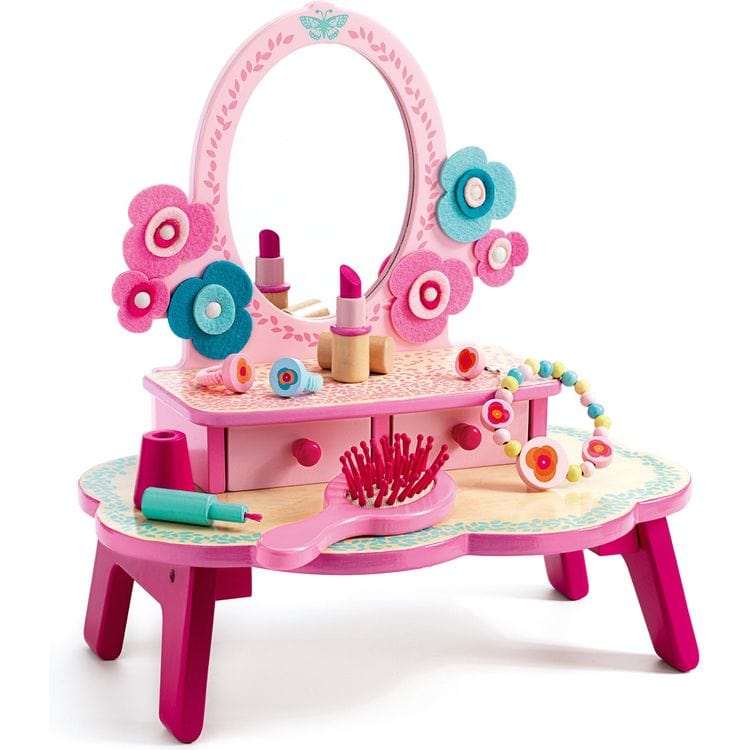 Djeco Preschool Flora Pretend Play Dressing Table