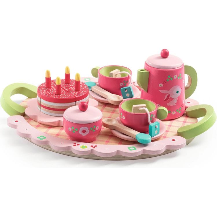 Djeco Preschool Lili Rose Tea Party Pretend Play Set