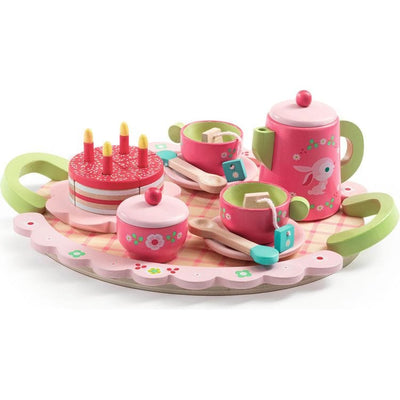 Djeco Preschool Lili Rose Tea Party Pretend Play Set