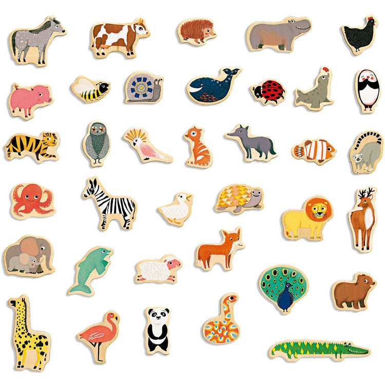 Djeco Preschool Magnimo Wooden Magnets