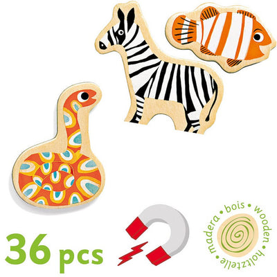 Djeco Preschool Magnimo Wooden Magnets