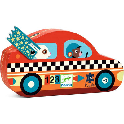 Djeco Preschool Mini Racing Car Puzzle