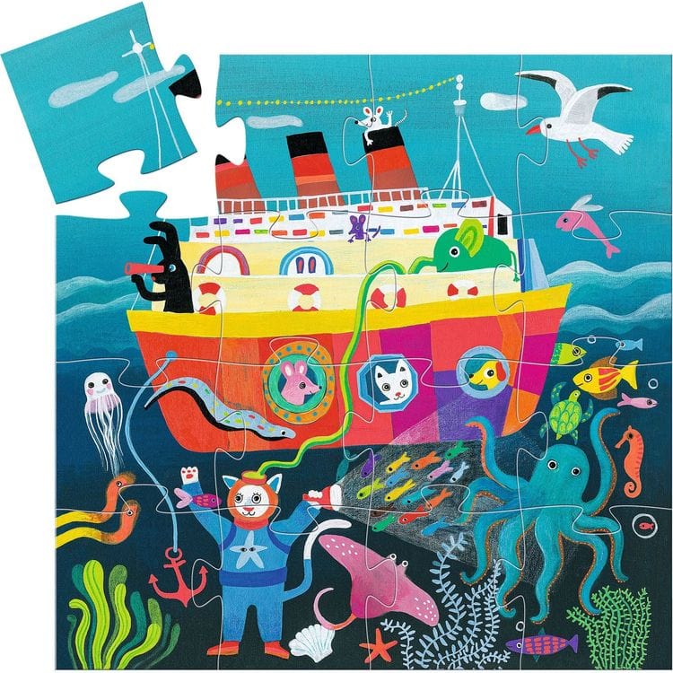 Djeco Puzzles Mini Cruise 16 Piece Puzzle