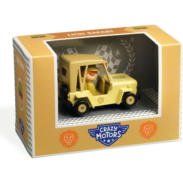 Djeco Vehicles Lion Safari Crazy Motors Car Toy