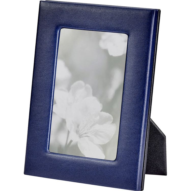 4" x 6" Leather Studio Frame - Navy Blue