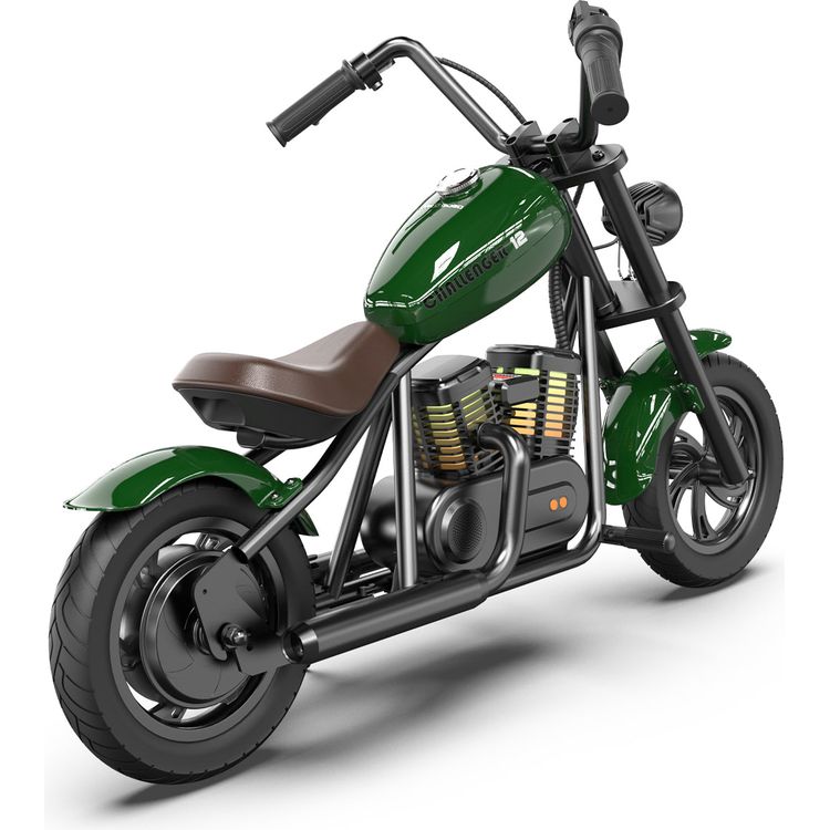 Hyper Gogo Challenger 12 Plus Kids Motorcycle - Green