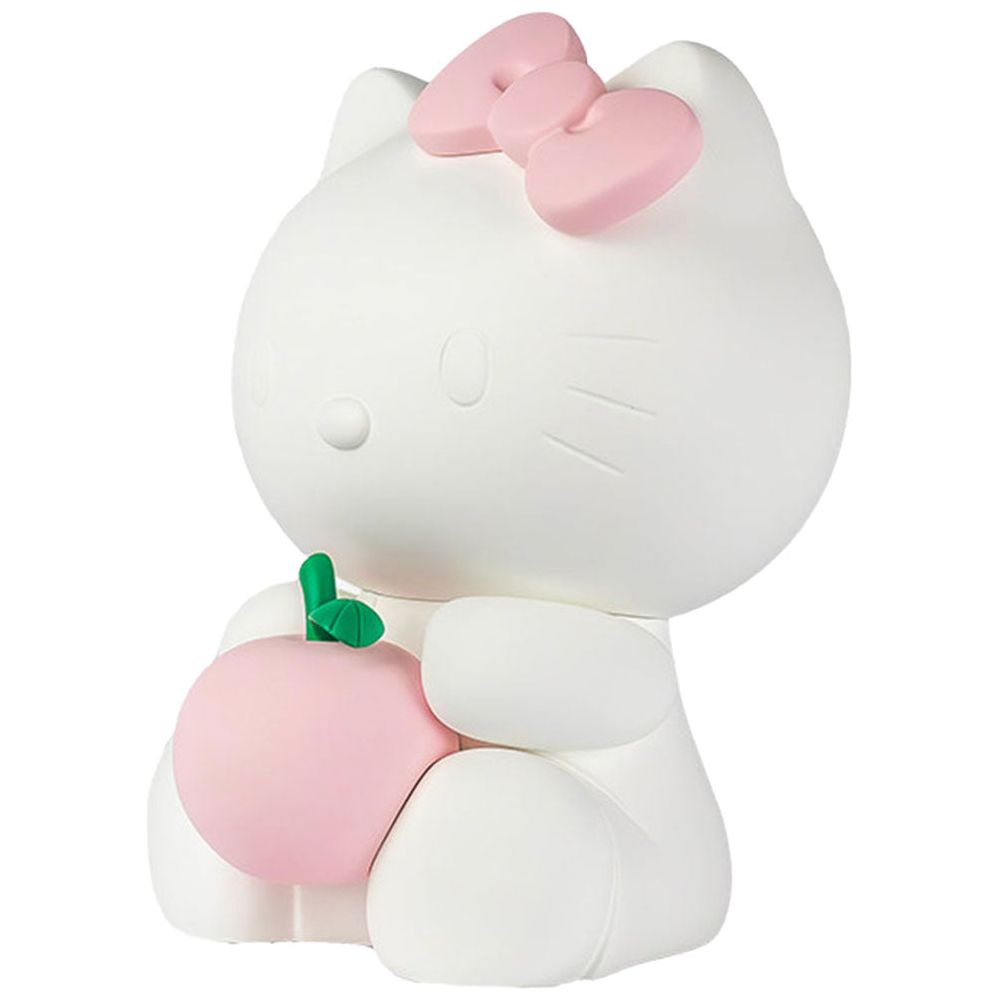 Hello Kitty Figurine with Apple - White & Pastel Pink
