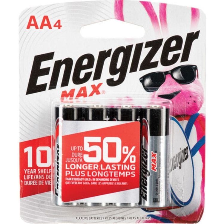 Energizer Supplies Energizer AA Batteries - 4 Pack