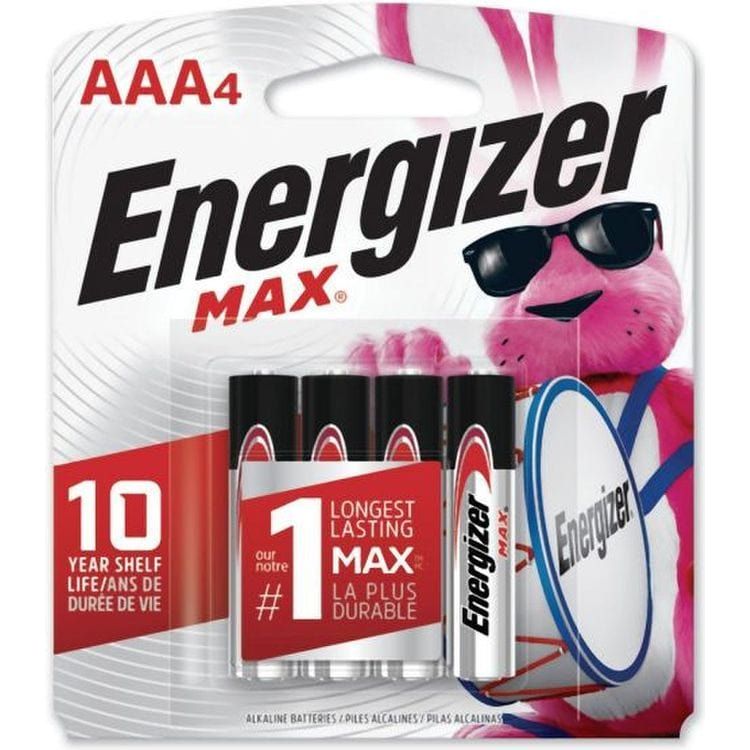 Energizer Supplies Energizer AAA Batteries - 4 Pack
