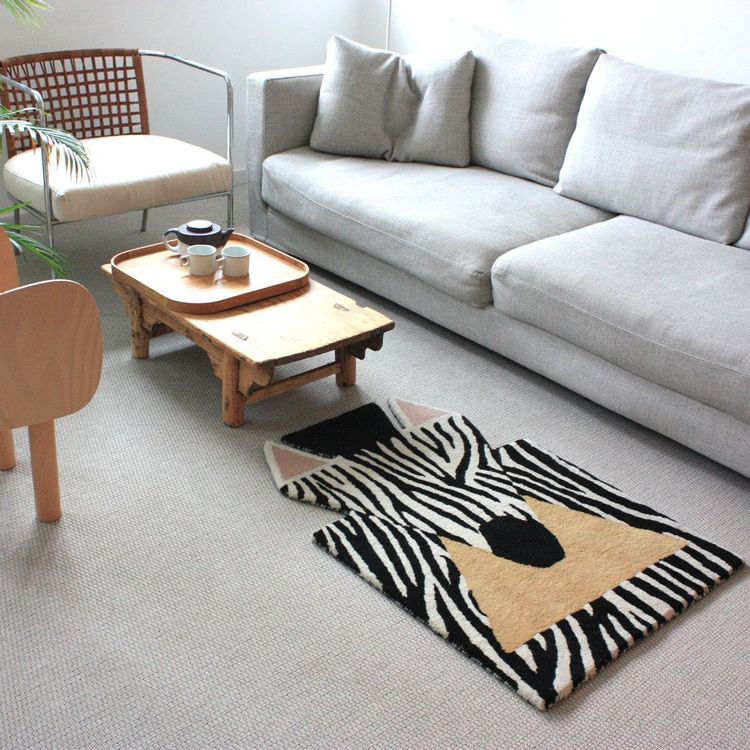 EO PLAY Room Decor Zebra Carpet