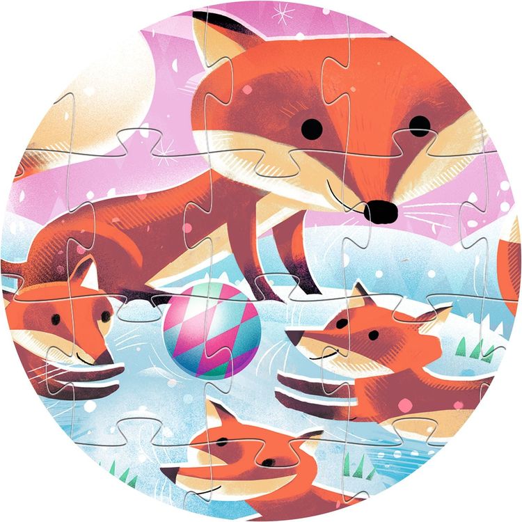 Ginger Little Fox 24 Piece Silhouette Jigsaw Puzzle