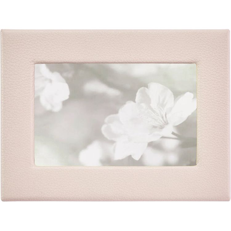 4" x 6" Leather Studio Frame - Light Pink