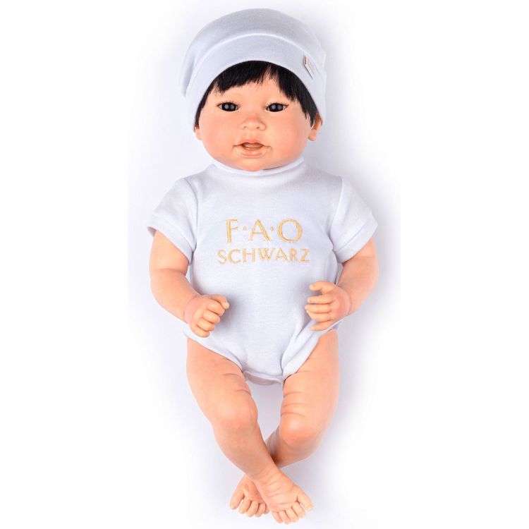 FAO Schwarz Baby Doll Adoption FAO Baby Doll Adoption Doll - Fair Skin with Black Hair & Dark Brown Eyes