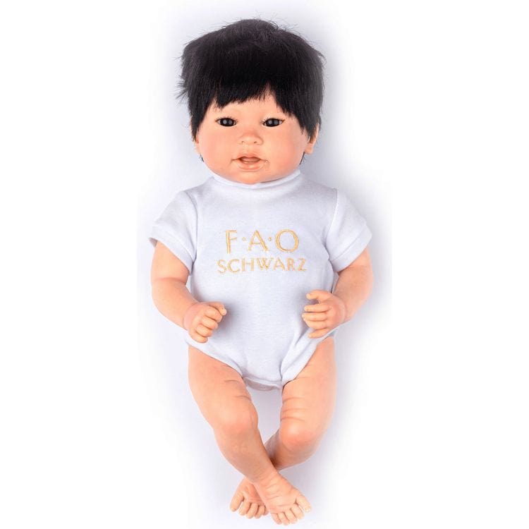 FAO Schwarz Baby Doll Adoption FAO Baby Doll Adoption Doll - Fair Skin with Black Hair & Dark Brown Eyes