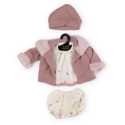 FAO Schwarz Baby Doll Adoption FAO Baby Doll Adoption Outfit - Cream & Pink