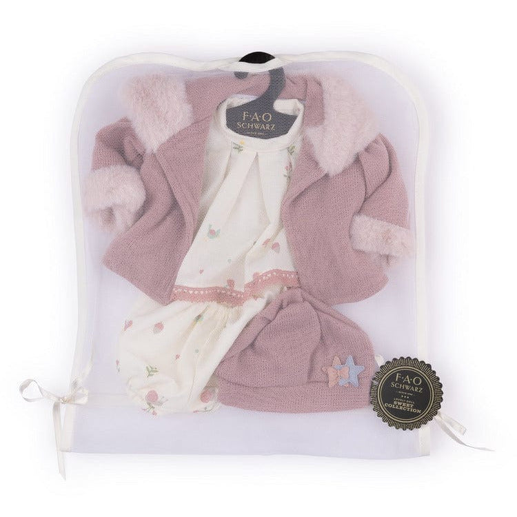 FAO Schwarz Baby Doll Adoption FAO Baby Doll Adoption Outfit - Cream & Pink