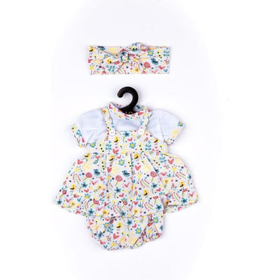 FAO Schwarz Baby Doll Adoption FAO Baby Doll Adoption Outfit - Flower and Rainbow Dungarees