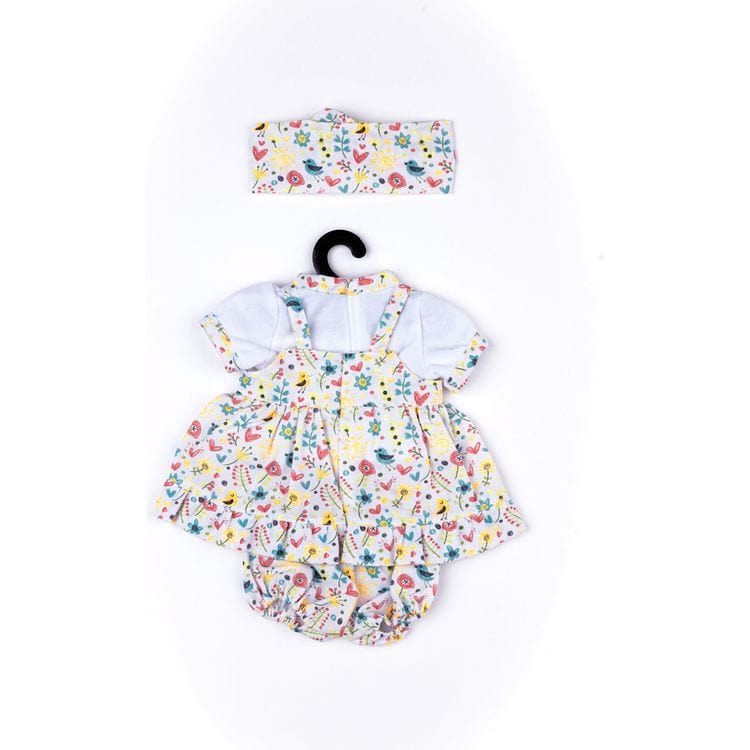 FAO Schwarz Baby Doll Adoption FAO Baby Doll Adoption Outfit - Flower and Rainbow Dungarees