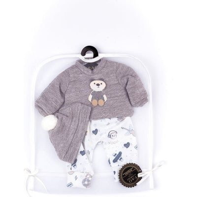 FAO Schwarz Baby Doll Adoption FAO Baby Doll Adoption Outfit - Grey Sweater